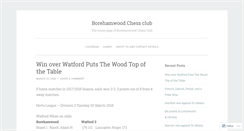 Desktop Screenshot of borehamwoodchessclub.com