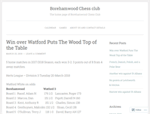 Tablet Screenshot of borehamwoodchessclub.com